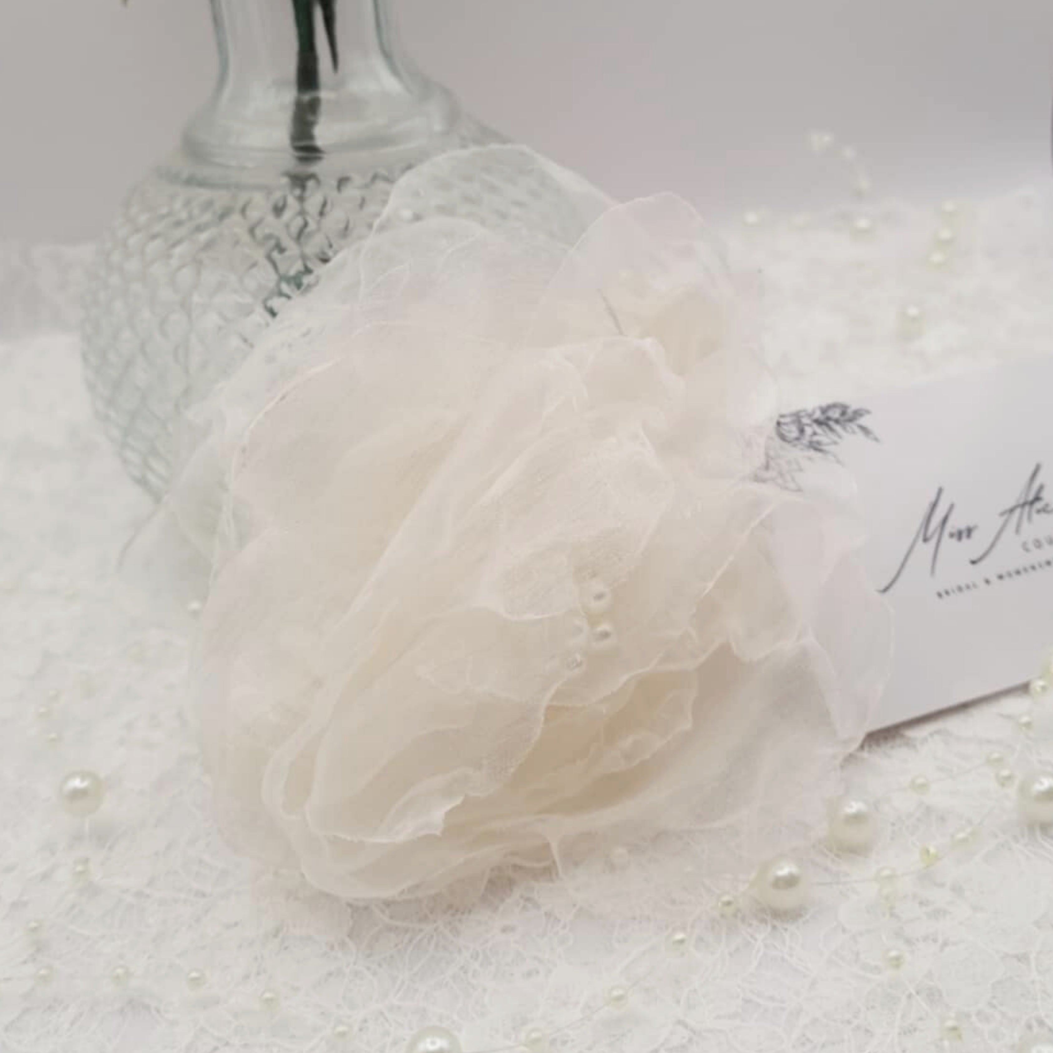 Camila Claw Clip | Silky Soft Organza Claw with Pearls