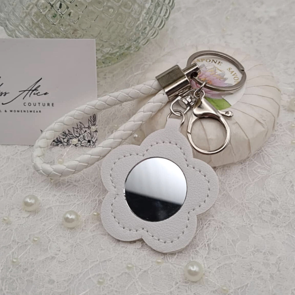 White Flower Keychain | Accessory