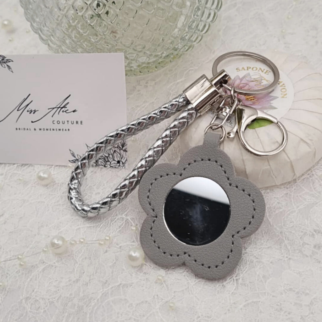Silver Flower Keychain | Accessory