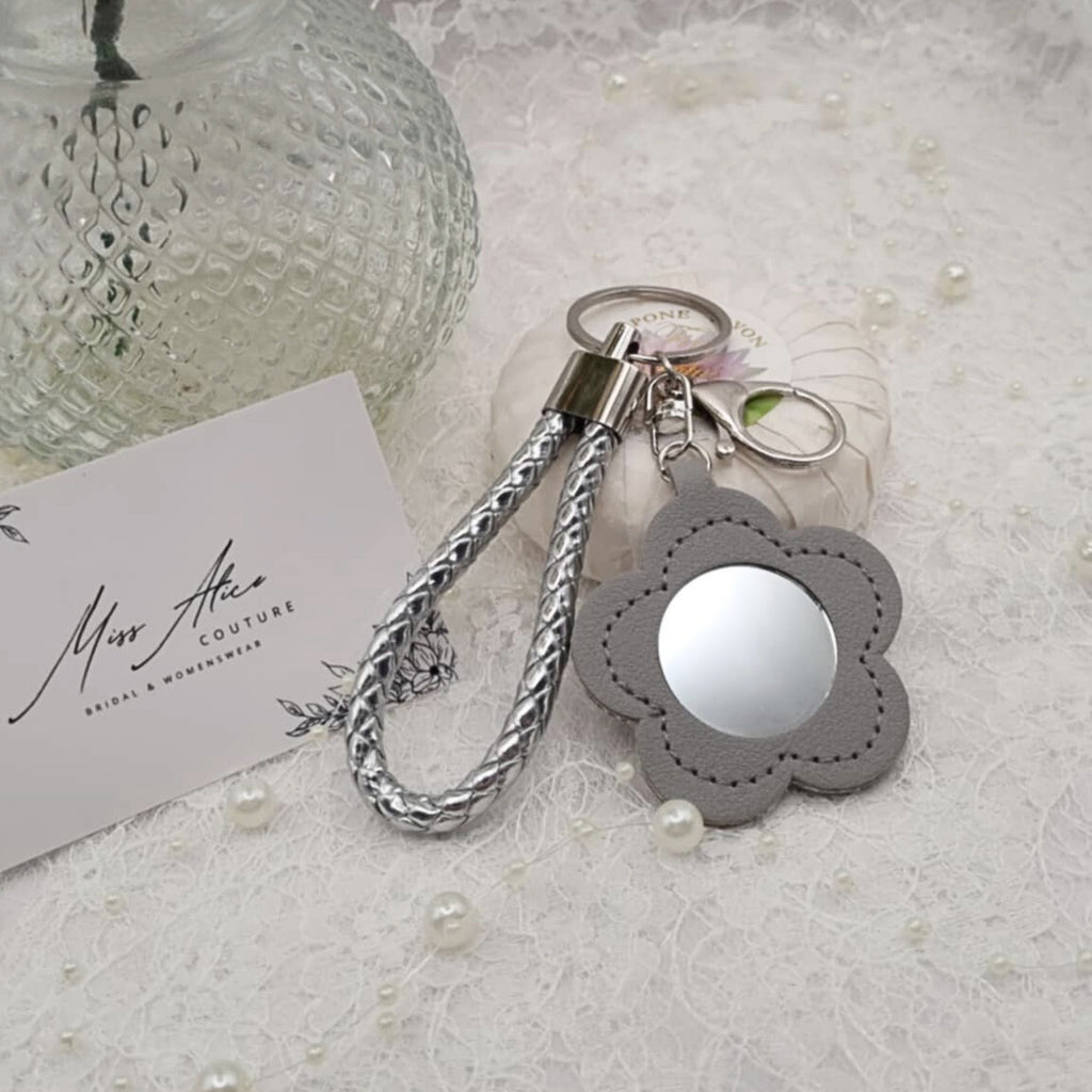 Silver Flower Keychain | Accessory