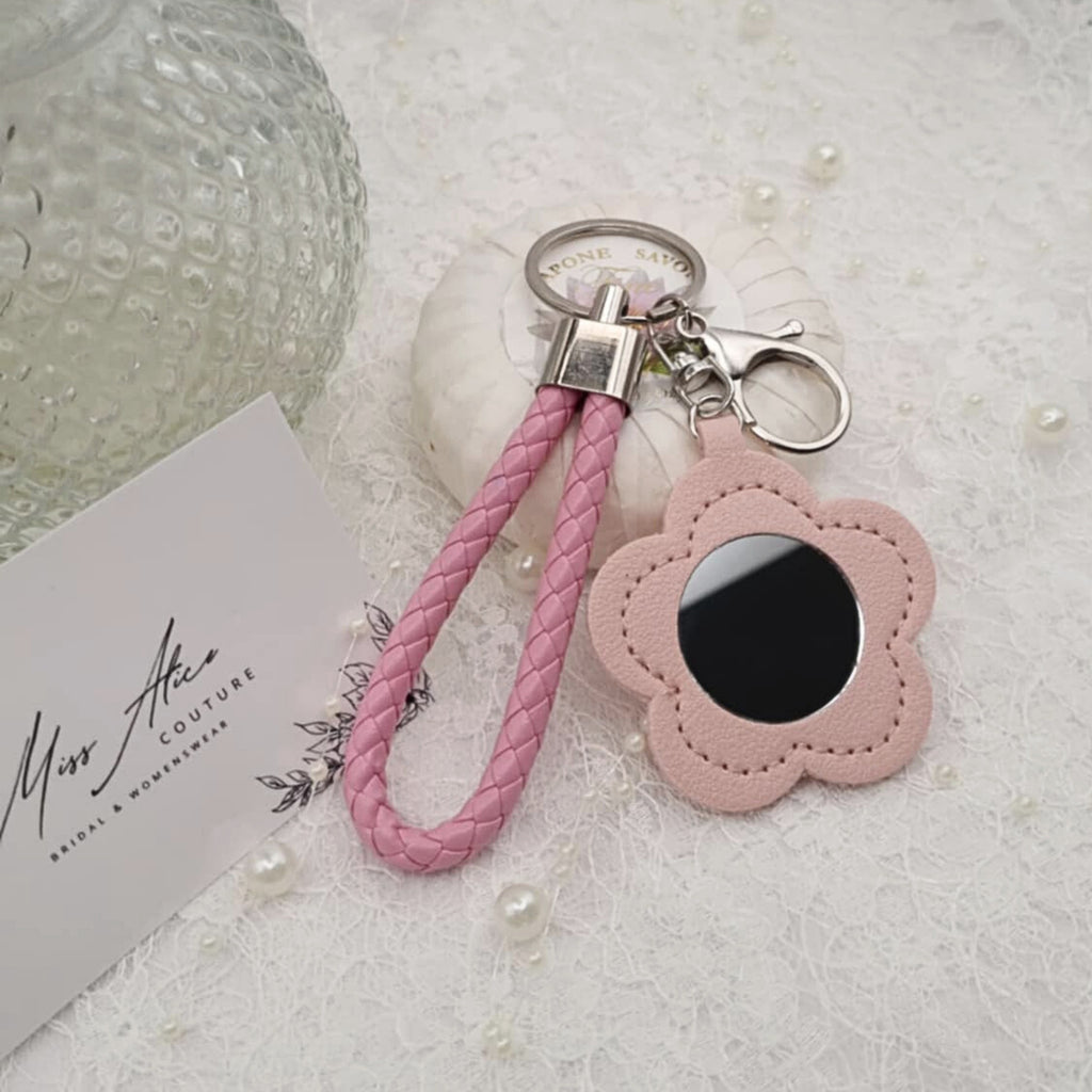 Pink Flower Keychain | Accessory