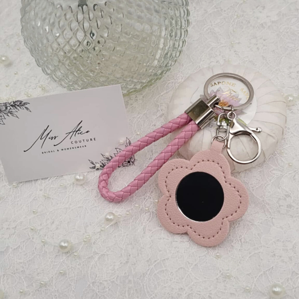 Pink Flower Keychain | Accessory