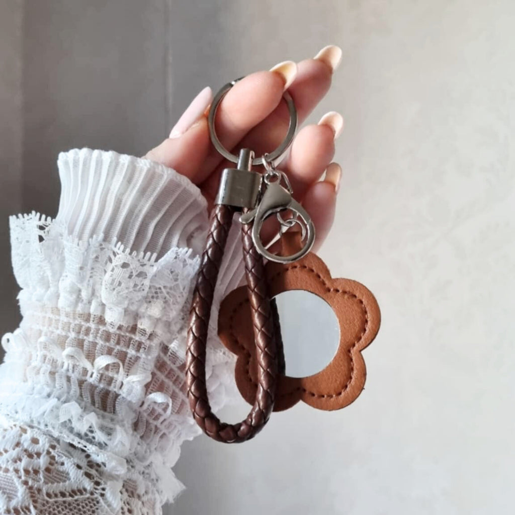 Brown Flower Keychain | Accessory